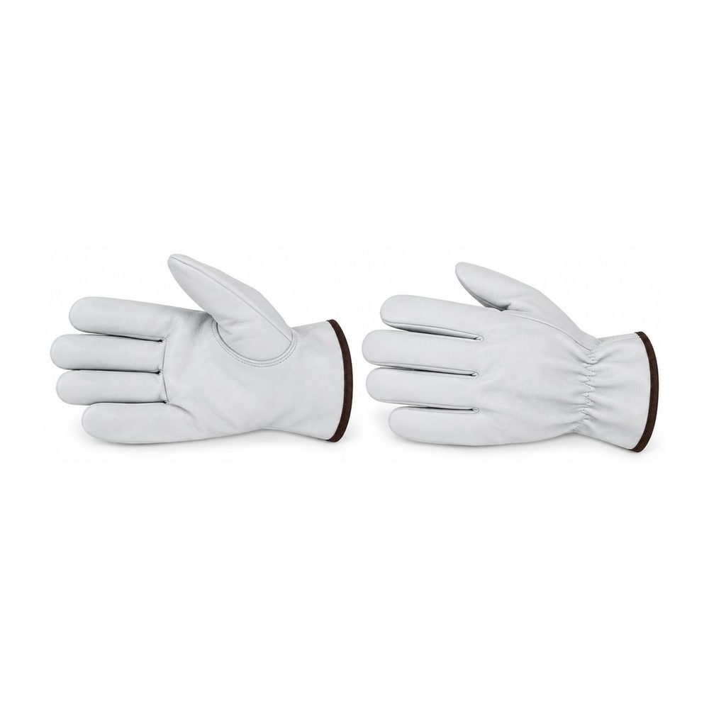 White Leather Work Gloves